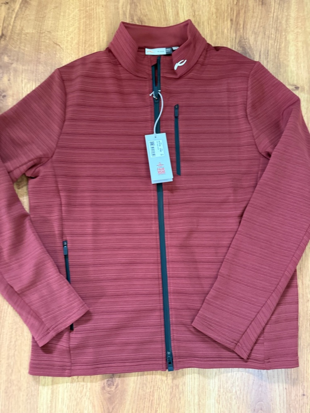 Men's Lightweight Quarter-Zip Jacket in Burgundy by ProQuip